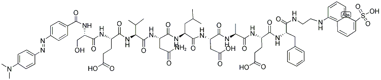 DABCYL-SER-GLU-VAL-ASN-LEU-ASP-ALA-GLU-PHE-EDANS 结构式