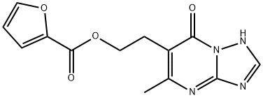 2-(5-Methyl-7-oxo-4,7-dihydro[1,2,4]triazolo[1,5-a]pyrimidin-6-yl)ethyl 2-furoate 结构式