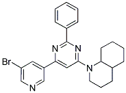 1-[6-(5-BROMO-PYRIDIN-3-YL)-2-PHENYL-PYRIMIDIN-4-YL]-DECAHYDRO-QUINOLINE 结构式