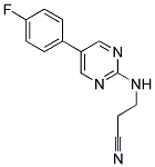 3-([5-(4-FLUOROPHENYL)PYRIMIDIN-2-YL]AMINO)PROPANENITRILE 结构式