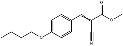 METHYL 3-(4-BUTOXYPHENYL)-2-NITRILOPROP-2-ENOATE 结构式