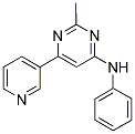2-METHYL-N-PHENYL-6-PYRIDIN-3-YLPYRIMIDIN-4-AMINE 结构式