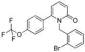 1-(2-Bromobenzyl)-6-[4-(trifluoromethoxy)phenyl]pyridin-2(1H)-one 结构式