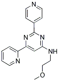 N-(2-METHOXYETHYL)-6-PYRIDIN-2-YL-2-PYRIDIN-4-YLPYRIMIDIN-4-AMINE 结构式