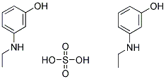 3-乙氨基苯酚半硫酸盐 结构式