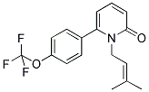 1-(3-METHYLBUT-2-ENYL)-6-[4-(TRIFLUOROMETHOXY)PHENYL]PYRIDIN-2(1H)-ONE 结构式