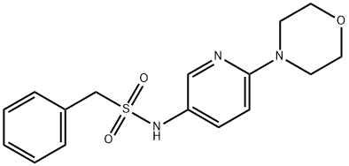 N-(6-MORPHOLINO-3-PYRIDINYL)(PHENYL)METHANESULFONAMIDE 结构式