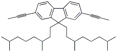 9,9-BIS-(3',7'-DIMETHYLOCTYL)-2,7-DI-1-PROPINYL-9H-FLUOREN 结构式