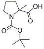 BOC-ALPHA-ME-DL-PRO-OH 结构式
