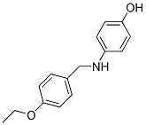 4-((4-ETHOXYBENZYL)AMINO)PHENOL 结构式