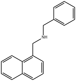 N-苄基-1-(萘-1-基)甲胺 结构式