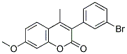 3(3'-BROMOPHENYL)-7-METHOXY-4-METHYLCOUMARIN 结构式