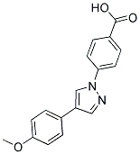 4-[4-(4-METHOXYPHENYL)-1H-PYRAZOL-1-YL]BENZOIC ACID 结构式