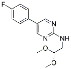 N-(2,2-DIMETHOXYETHYL)-5-(4-FLUOROPHENYL)PYRIMIDIN-2-AMINE 结构式