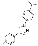 1-(4-ISOPROPYLPHENYL)-4-(4-METHYLPHENYL)-1H-PYRAZOLE 结构式