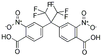 2,2-BIS(4-CARBOXY-3-NITROPHENYL)HEXAFLUOROPROPANE 结构式