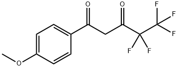4,4,5,5,5-五氟-1-(4-甲氧基苯基)戊烷-1,3-二酮 结构式