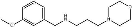 (3-METHOXY-BENZYL)-(3-MORPHOLIN-4-YL-PROPYL)-AMINE 结构式