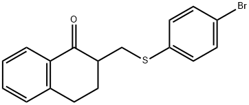 2-([(4-BROMOPHENYL)SULFANYL]METHYL)-3,4-DIHYDRO-1(2H)-NAPHTHALENONE 结构式