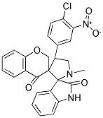 CHROMAN-4'-ONE-3'-SPIRO-3-N-METHYL-4-(4-CHLORO-3-NITROPHENYL)-PYRROLIDINE-2-SPIRO-3''-OXINDOLE 结构式