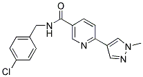 N-(4-Chlorobenzyl)-6-(1-methyl-1H-pyrazol-4-yl)nicotinamide 结构式