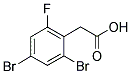 2,4-DIBROMO-6-FLUOROPHENYLACETIC ACID 结构式