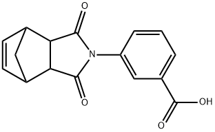 3-(3,5-DIOXO-4-AZA-TRICYCLO[5.2.1.0(2,6)]DEC-8-EN-4-YL)-BENZOIC ACID 结构式