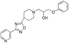 1-PHENOXY-3-[4-(3-(PYRIDIN-3-YL)-1,2,4-OXADIAZOL-5-YL)PIPERIDIN-1-YL]PROPAN-2-OL 结构式