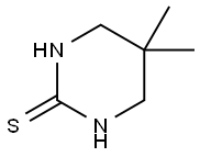 5,5-二甲基-2-六氢嘧啶硫酮 结构式