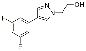 2-[4-(3,5-DIFLUOROPHENYL)-1H-PYRAZOL-1-YL]ETHAN-1-OL 结构式