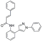 (2E)-3-PHENYL-N-[2-(1-PHENYL-1H-PYRAZOL-4-YL)PHENYL]ACRYLAMIDE 结构式