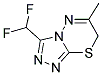 3-(二氟甲基)-6-甲基-7H-[1,2,4]三唑并[3,4-B][1,3,4]噻二嗪 结构式