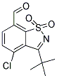 3-TERT-BUTYL-4-CHLORO-1,2-BENZISOTHIAZOLE-7-CARBALDEHYDE 1,1-DIOXIDE 结构式