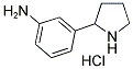 2-(3-AMINOPHENYL) PYRROLIDINE HYDROCHLORIDE 结构式