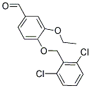 4-(2,6-DICHLORO-BENZYLOXY)-3-ETHOXY-BENZALDEHYDE 结构式