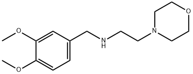 (3,4-DIMETHOXY-BENZYL)-(2-MORPHOLIN-4-YL-ETHYL)-AMINE 结构式