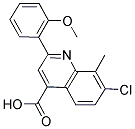 7-氯-2-(2-甲氧苯基)-8-甲基-喹啉-4-羧酸 结构式