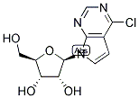6-CHLORO-7-DEAZAPURINE-BETA-D-RIBOSIDE 结构式