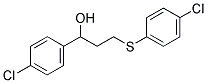 1-(4-CHLOROPHENYL)-3-[(4-CHLOROPHENYL)SULFANYL]-1-PROPANOL 结构式