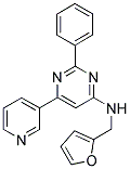 N-(2-FURYLMETHYL)-2-PHENYL-6-PYRIDIN-3-YLPYRIMIDIN-4-AMINE 结构式