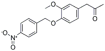 (3-METHOXY-4-(P-NITROBENZYLOXY)PHENYL)ACETONE 结构式