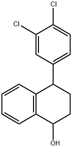 4-（3,4-二氯苯基）-1,2,3,4-四氢-1-萘酚 结构式