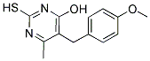 2-MERCAPTO-5-(4-METHOXYBENZYL)-6-METHYLPYRIMIDIN-4-OL 结构式