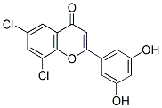 6,8-DICHLORO-3',5'-DIHYDROXYFLAVONE 结构式