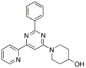1-(2-PHENYL-6-PYRIDIN-2-YLPYRIMIDIN-4-YL)PIPERIDIN-4-OL 结构式
