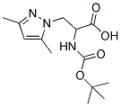 2-TERT-BUTOXYCARBONYLAMINO-3-(3,5-DIMETHYL-PYRAZOL-1-YL)-PROPIONIC ACID 结构式