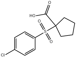 1-(4-CHLORO-BENZENESULFONYL)-CYCLOPENTANE-CARBOXYLIC ACID 结构式