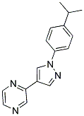 2-[1-(4-ISOPROPYLPHENYL)-1H-PYRAZOL-4-YL]PYRAZINE 结构式