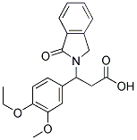3-(4-ETHOXY-3-METHOXYPHENYL)-3-(1-OXO-1,3-DIHYDRO-2H-ISOINDOL-2-YL)PROPANOIC ACID 结构式