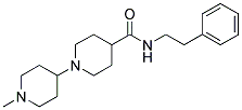 1-(1-METHYLPIPERIDIN-4-YL)-N-(2-PHENYLETHYL)PIPERIDINE-4-CARBOXAMIDE 结构式